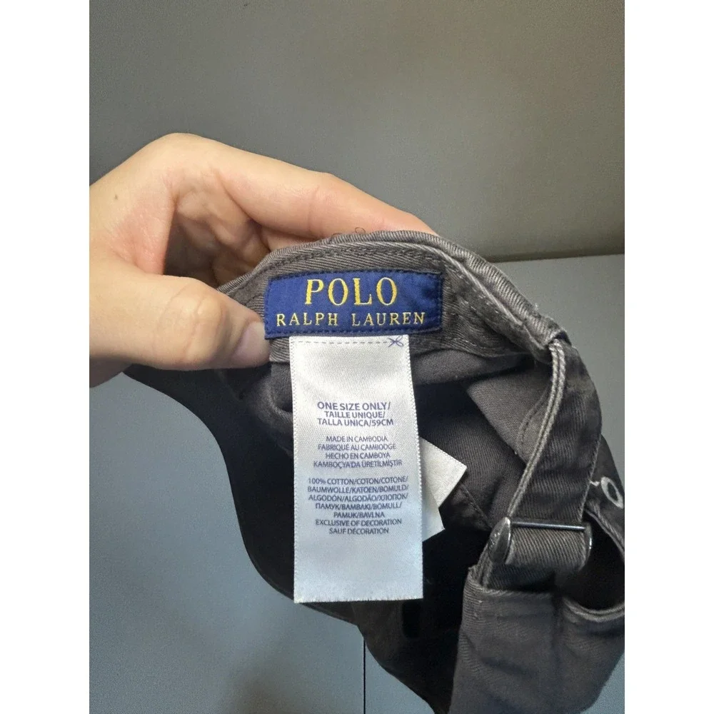 Polo/Ralph Lauren Black or Charcoal Men's Adjustable Hat